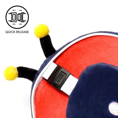 Relaxeazzz Seyahat Yastığı ve Göz Maskesi Adorabugs Ladybird - 5