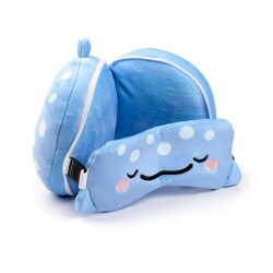 Relaxeazzz Seyahat Yastığı ve Göz Maskesi Adoramals Aoi The Whale Shark - 4