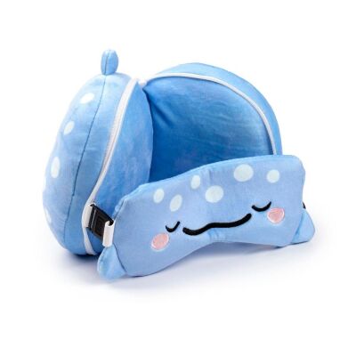 Relaxeazzz Seyahat Yastığı ve Göz Maskesi Adoramals Aoi The Whale Shark - 4