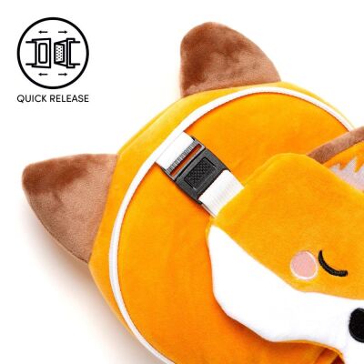 Relaxeazzz Seyahat Yastığı ve Göz Maskesi Adoramals Finnick The Fox - 5