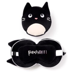 Relaxeazzz Seyahat Yastığı ve Göz Maskesi Feline Fine Cat - 4