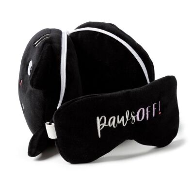 Relaxeazzz Seyahat Yastığı ve Göz Maskesi Feline Fine Cat - 6