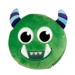 Relaxeazzz Seyahat Yastığı ve Göz Maskesi Green Monstarz Monster Plush - Relaxeazzz