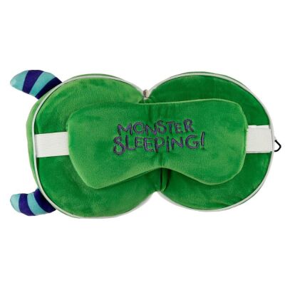 Relaxeazzz Seyahat Yastığı ve Göz Maskesi Green Monstarz Monster Plush - 3