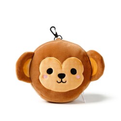 Relaxeazzz Seyahat Yastığı ve Göz Maskesi Monkey - Relaxeazzz