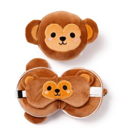 Relaxeazzz Seyahat Yastığı ve Göz Maskesi Monkey - 3