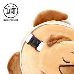 Relaxeazzz Seyahat Yastığı ve Göz Maskesi Mopps Pug - 7