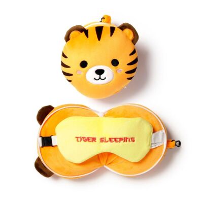 Relaxeazzz Seyahat Yastığı ve Göz Maskesi Tiger - 4