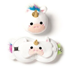 Relaxeazzz Seyahat Yastığı ve Göz Maskesi Unicorn - Relaxeazzz