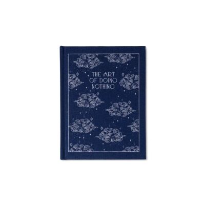 Retro Kapaklı Lacivert Self Help Notepad The Art Of Doing Nothing - 1
