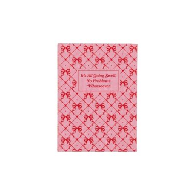Retro Kapaklı Pembe Self Help Notepad it'S All Going Swell - 1