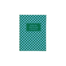 Retro Kapaklı Yeşil Self Help Notepad Pardon Me - Designworks Ink