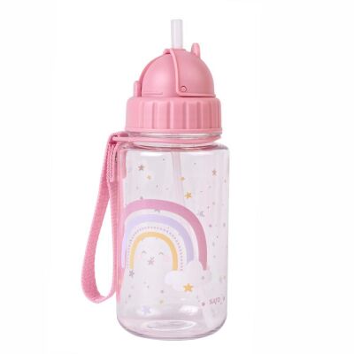 Saro Taşıma Saplı Pipetli Matara 450 ml Rainbow - 1
