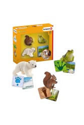 Schleich Wild Life Kartlı Hayvan Figürü Seti - Schleich
