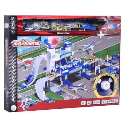 Sımba Majorette Creatix Aırport Playset+5 Vehıcle - 1