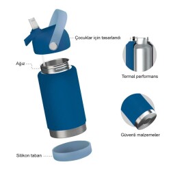 Sipnjoy FlipSip Çocuk Su Termosu 360 ml Adventure Trails - 3