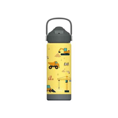 SipnJoy FlipSip Çocuk Su Termosu 550 ml Builder Buddy - 1