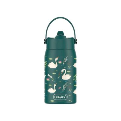 Sipnjoy Lil'Straw Çocuk Su Termosu 420 ml Swan Harmony - 1
