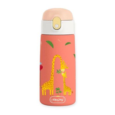 Sipnjoy SipSquad Çocuk Su Termosu 480 ml Giggle Giraffe Zürafa - 1