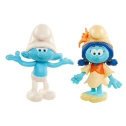Şirinler 2'Li Figür Clumsy Smurf & Smurflily - Neco