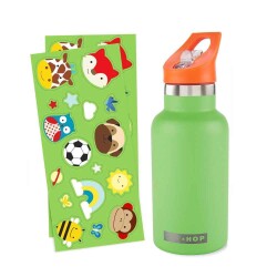 Skip Hop Spark Style Paslanmaz Çelik Stickerlı Suluk Yeşil - Skip Hop