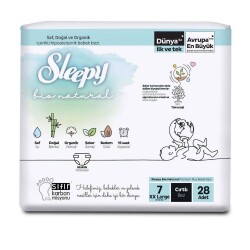 Sleepy Bio Natural Bebek Bezi Jumbo XXL 28li No:7 - 2