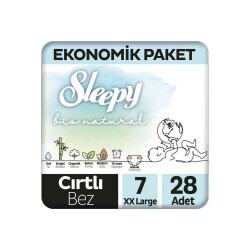 Sleepy Bio Natural Bebek Bezi Jumbo XXL 28li No:7 - 4