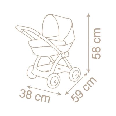 Smoby Oyuncak Bebek Puseti Baby Nurse Landau - 5
