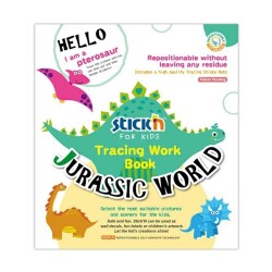 Stickn Çocuklar için Sticker Aktivitesi Jurassic World - Stickn
