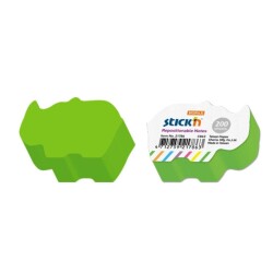 Stickn Yapışkanlı Not Kağıdı Gergedan Şekilli 200lü - Stickn