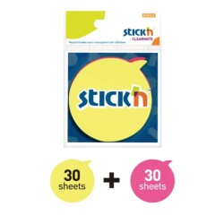 Stickn Yapışkanlı Not Kağıdı Konuşma Balonu Şeklinde 60lı - Stickn