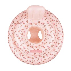 Swim Essentials Old Pink Leopard Bebek Sırt Destekli Yüzme Simidi - 4