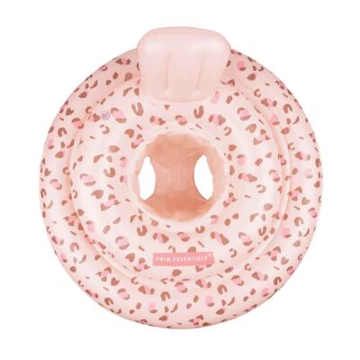 Swim Essentials Old Pink Leopard Bebek Sırt Destekli Yüzme Simidi - 4
