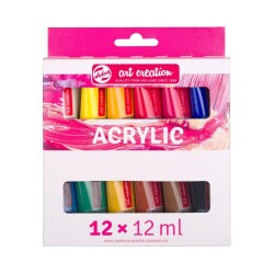 Talens Art Creation Akrilik Boya 12 ML 12 Renk Yeni Plastik Tüp - Talens