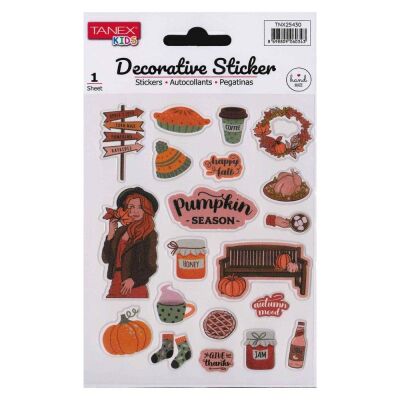Tanex Puffy Bal Kabağı Serisi Sticker Tnx-25430 - 1