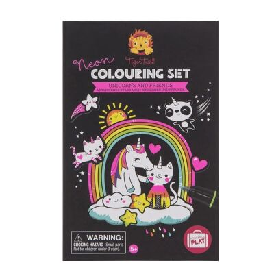 Tiger Tribe Neon Boyama Seti Unicorn Friends - 1