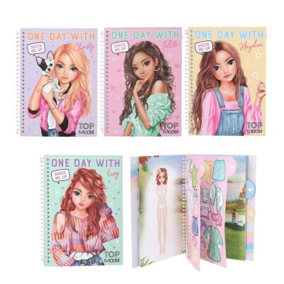 Top Model Dress Me Up One Day Çıkartma ve Boyama Kitabı - 1