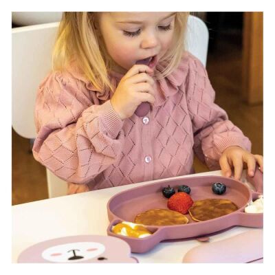 Tum Tum Kutulu Silikon Kaşık Çatal Set Betsy Bear - 4