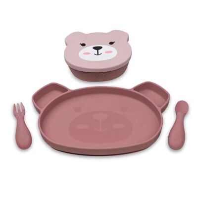 Tum Tum Silikon Beslenme Seti Betsy Bear - 1