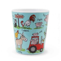 Tyrrell Katz Melamin Bardak Farmyard M - Tyrrell Katz