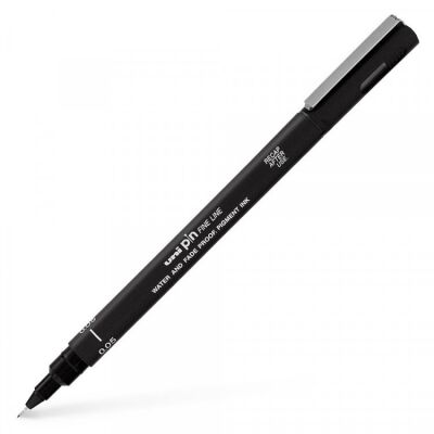 Uni Pin Fineliner Çizim Kalemi 0.05 M Siyah - 1