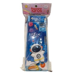 Unick Color 3d Roket Astronot 2 Gözlü Mekanizmalı Kalem Kutusu - Unick Color