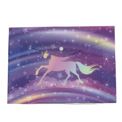 Unick Color Simli Unicorn A4 Çıt Çıt Dosya - Unick Color