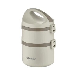 Vagon Life Çelik Yemek Termosu 2 Katlı Sefertası BL40130 - 5