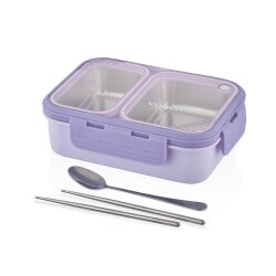 Vagon Life İki Bölmeli Çelik Yemek Termosu 700 ML XC7096 - Vagon Life