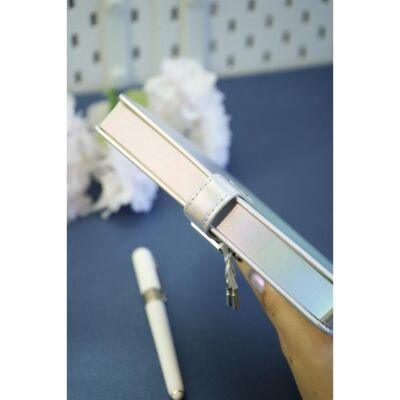 Victoria's Journals Hush Hush Kilitli Metalik Defter Kutulu 160 Yaprak Çizgili Gümüş - 2