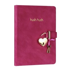 Vj Defter 13X18 Hush Hush Kilitli 80 Gr Fuşya 160 Yp - 2