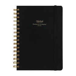 Vj Defter Canvas Kapaklı A5 100 Gr 160 Sayfa Siyah Çiz - Victorias Journal