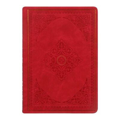 Vj Vintage Old Book Defter 12 x 17 Cm 128 Yap Çizgili Kırmızı - 3