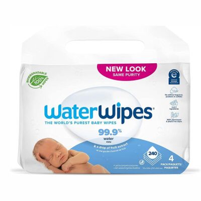 WaterWipes Bio Islak Mendil 4x60lı 240 adet - 1